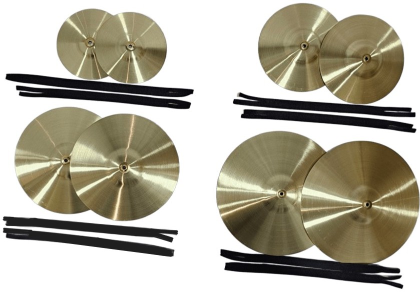 Platillos JB Nacionales Calibre 0.90 (Par) Con Empuñaduras - Image 1