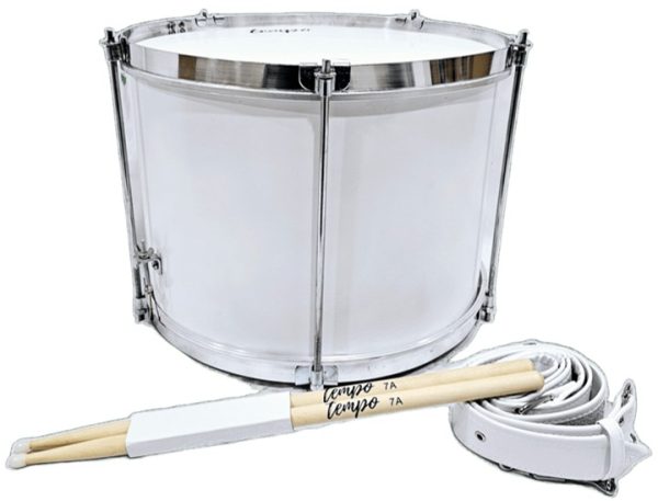 Redoblante JB  Color Deseado Con Correa En Charol Y Baquetas