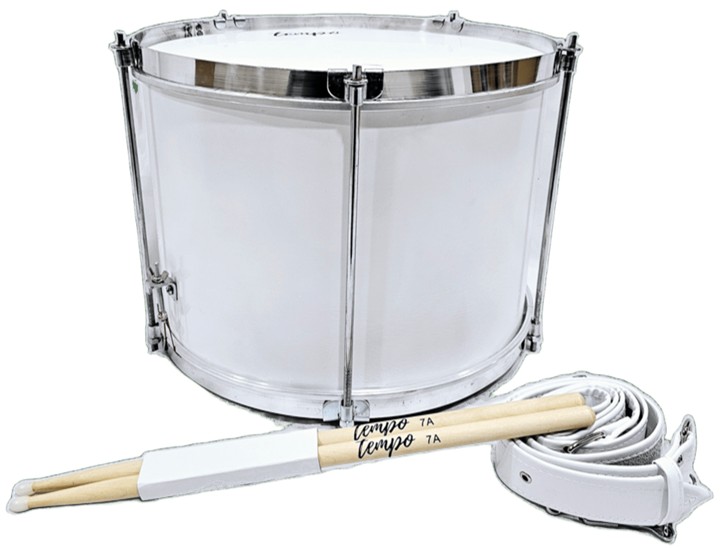 Redoblante JB  Color Deseado Con Correa En Charol Y Baquetas - Image 1