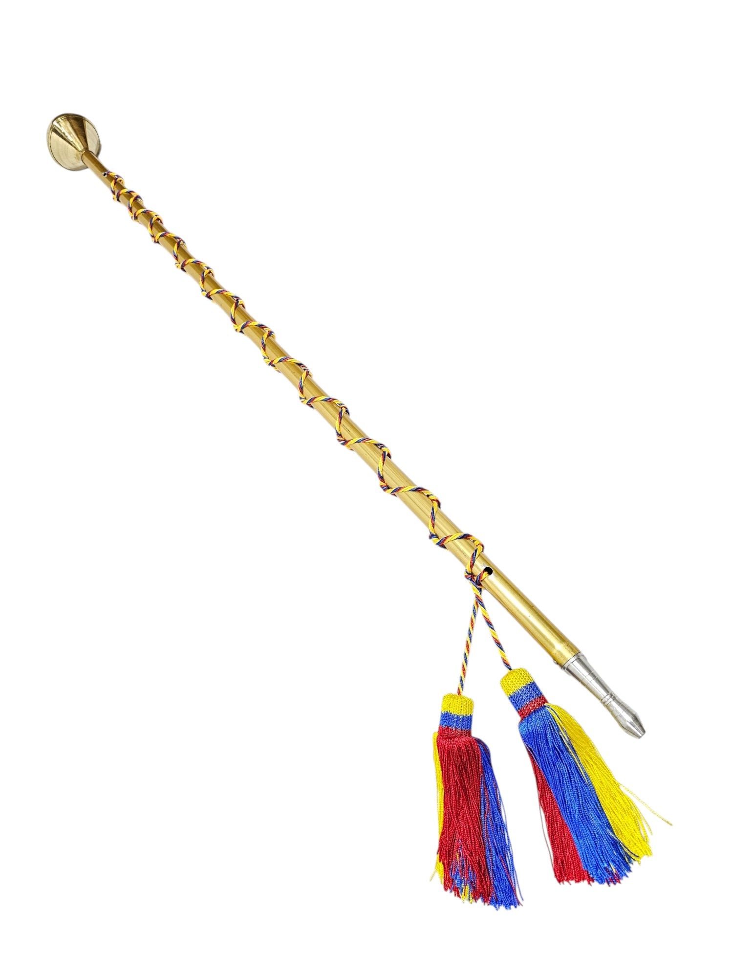 Bastón De Mando JB Dorado Con Guaripola, Recatón, Cordón Y Borlas Color Deseado - Image 1