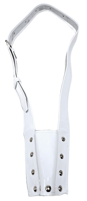 Correa Lira JB en Charol Blanco