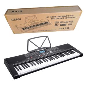 Teclado Aiersi electrónico Bluetooth de 61 teclas A113